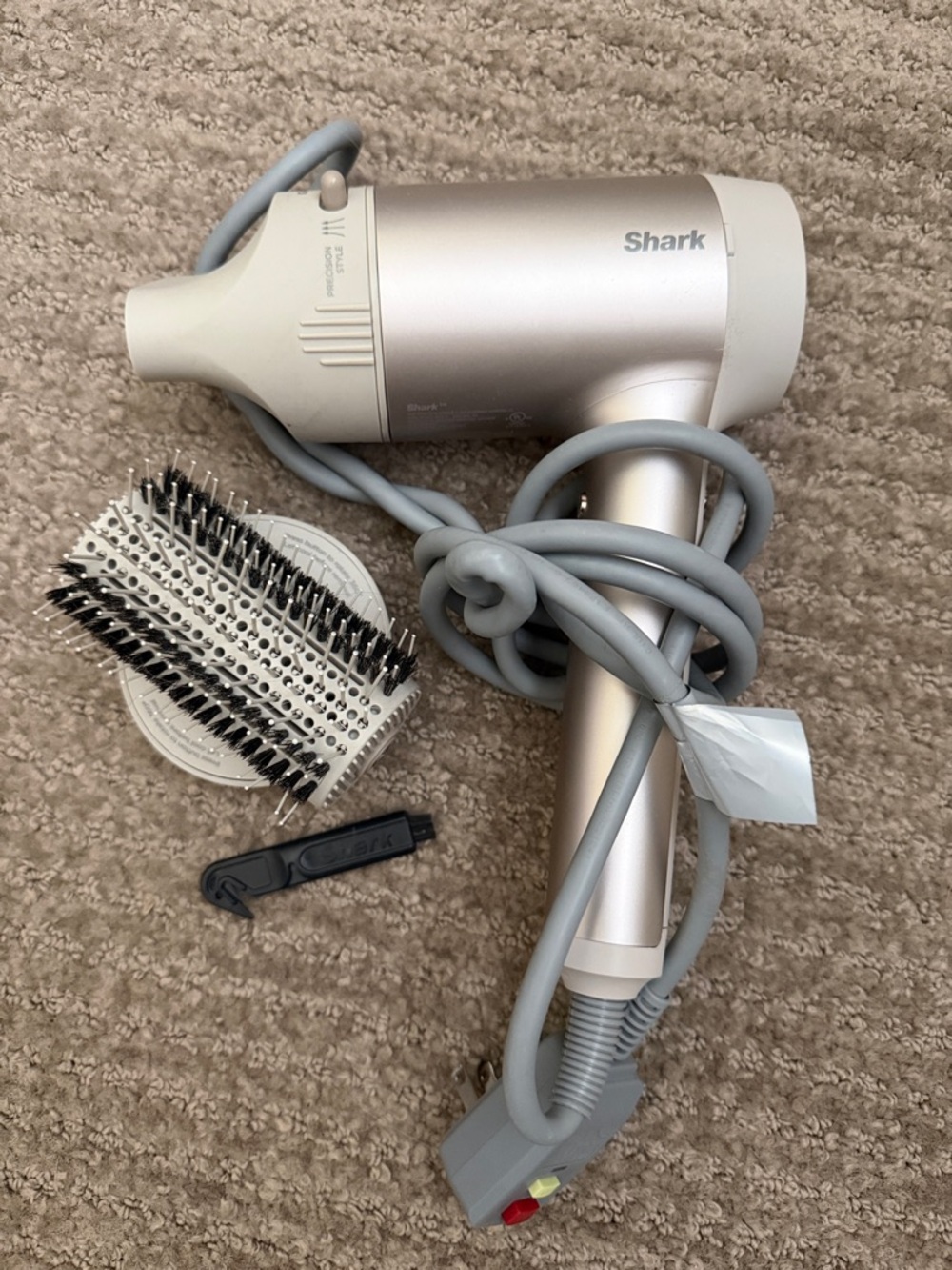 Shark Hair Dryer with Brush Attachment